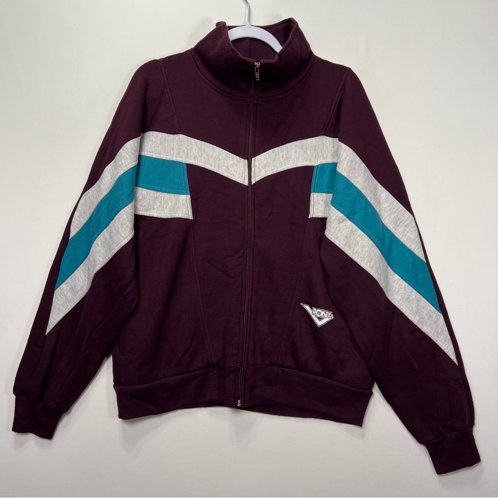 Vintage 90s Pony Sports Retro Track Varsity Zip Up Jacket Men’s Size Medium